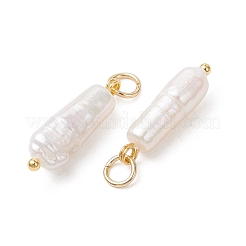 Natural Baroque Keshi Pearl Pendants&nbsp;PALLOY-JF05439-03