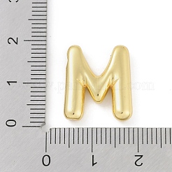 ラックメッキ真鍮チャーム  長持ちメッキ  鉛フリー＆カドミウムフリー  18KGP本金メッキ  文字m  17.5x15x4mm  穴：1.8mm&nbsp;KK-A224-01M-G