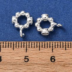 Brass & Cubic Zirconia Tube Bails&nbsp;KK-L270-09S