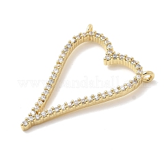 Brass Micro Pave Cubic Zirconia Pendants&nbsp;KK-H529-61A-G