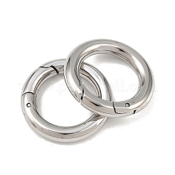 Tarnish Resistant Ring 304 Stainless Steel Spring Gate Rings&nbsp;STAS-E073-06