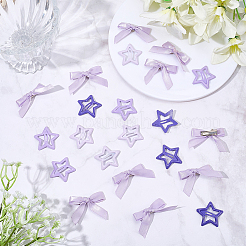 12Pcs Star Iron Snap Hair Clips&nbsp;OHAR-CP0001-25