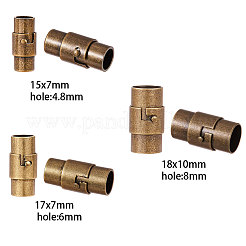 Brass Locking Tube Magnetic Clasps&nbsp;KK-SC0001-11
