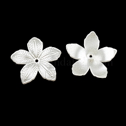 Abs模造パールビーズ  花  40x42x5mm  穴：2mm&nbsp;OACR-K001-15