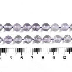 天然アメジストビーズ ビーズ連売り  ラウンド  8mm  穴：1mm  約46個/連  16.14''（41センチメートル）&nbsp;G-Q164-G05-01