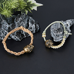 2Pcs Brass EDC European Beads&nbsp;KK-FH0007-41B