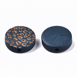 Painted Natural Wood Beads&nbsp;WOOD-T021-49A-03