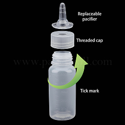 Plastic Refillable Pet Nursing Bottle&nbsp;CON-WH0062-17