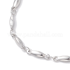 Non-Tarnish 304 Stainless Steel Bar Link Chain Bracelets for Women&nbsp;BJEW-JB10589-02
