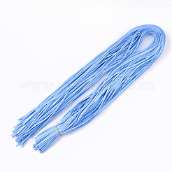 スエード調コード  フェイクレース  ライトスカイブルー  2.5~2.8x1.5mm  約1.09ヤード（1m）/連&nbsp;LW-R023-2.8mm-06