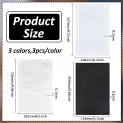 9Pcs 3 Styles PVC Waterproof Self-adhesive Stickers&nbsp;STIC-BC0001-08