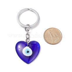 Handmade Lampwork Evil Eye Pendants Keychain&nbsp;KEYC-JKC00363