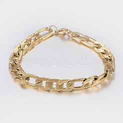 Men's 304 Stainless Steel Figaro Chain Necklaces and Bracelets Jewelry Sets&nbsp;SJEW-I189-05B