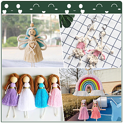 90Pcs 6 Styles Printed Wood European Beads&nbsp;WOOD-PH0002-89