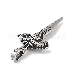 304 Stainless Steel Pendants&nbsp;STAS-M336-02C-AS