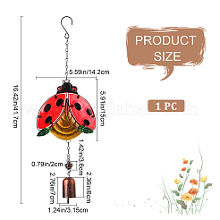 Glass Wind Chimes&nbsp;HJEW-WH0042-90B