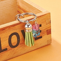 120Pcs 30 Colors  Faux Suede Tassel Pendant Decorations&nbsp;FIND-YW0001-14P