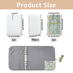 Cloth Loose-leaf Planner Notebook&nbsp;AJEW-WH0077-241P-01