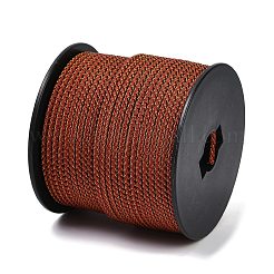 編んだ丸鋼線  DIYブレスレット用  ブラウン  3.2mm&nbsp;OCOR-D300-25
