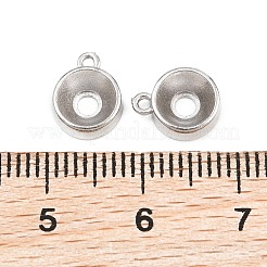 304 Stainless Steel Charm Rhinestone Settings&nbsp;SA-CBAC865-01D-P