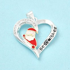 Christmas Brass Crystal Rhinestone Pendants&nbsp;RB-P036-01S