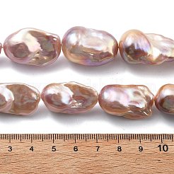 Natural Nucleated Pearl Beads Strands&nbsp;PEAR-B004-15M-06C