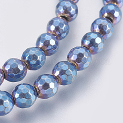 Electroplated Non-magnetic Synthetic Hematite Bead Strand&nbsp;G-E495-04