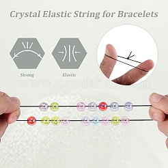 2Rolls 2 Colors Round Crystal Elastic Stretch Thread&nbsp;EW-PA0001-01A