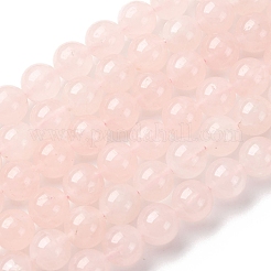 Natural Rose Quartz Beads Strands&nbsp;G-F808-C03-10mm-AA