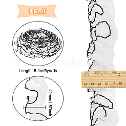 Polyester Pleated Lace Trim&nbsp;SRIB-FG0001-08