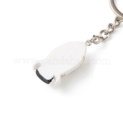Cute Cartoon Resin Keychains&nbsp;KEYC-WH0021-15