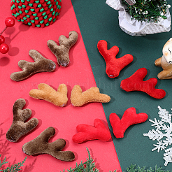16個 4スタイル ファイバーアントラー スノーマン ハンドブランチ  クリスマス雪だるま作りアクセサリー  ミックスカラー  55~62x46~57x14~15mm  4個/スタイル&nbsp;DOLL-GF0001-10