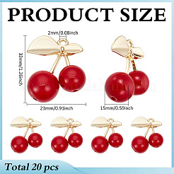 20Pcs Resin Imitation Fruit Pendants&nbsp;KK-ME0003-45