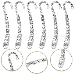 12Pcs Tibetan Style Alloy Bookmark Findings with Holes&nbsp;AJEW-SC0004-43