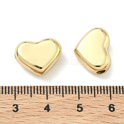 Heart Brass Beads&nbsp;KK-G555-07G