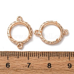 Flat Round Brass Connector Cabochon Settings&nbsp;KK-NH0007-05KCG