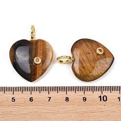 Natural Tiger Eye Pendants&nbsp;G-D104-01G-11