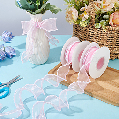 5 Yards Acrylic Fibers Wrinkle Ribbon&nbsp;OCOR-WH0070-210B