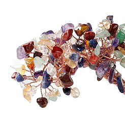Natural Gemstone Tree Display Decoration&nbsp;DJEW-G027-02RG-02