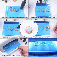  Alloy Open Back Bezel Pendants&nbsp;PALLOY-OC0001-14