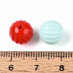 不透明なアクリルビーズ  ランタン  ミックスカラー  9.5~10mm  穴：1.8mm  約925個/500g&nbsp;OACR-N150-08