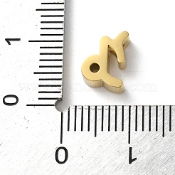 星座 304 ステンレススチール チャーム  山羊座  9.5x7x3mm  穴：2mm&nbsp;LS-STAS-U038-01G-10