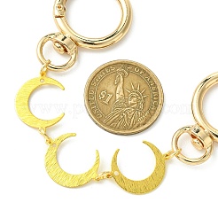 Brass Triple Moon Link Bag Extender Chains&nbsp;FIND-JF00147-02