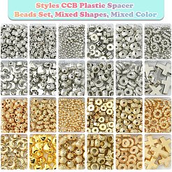 24 Styles CCB Plastic Spacer Beads Set&nbsp;DIY-FS0007-15
