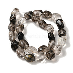 Glass Imitation Rutilated Quartz Beads Strands&nbsp;G-B078-D30-04