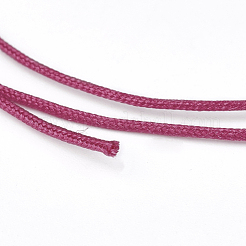 ナイロン編組糸  ジュエリー製作やマクラメ工芸用の中国結び紐  サクランボ色  0.8mm  約49.21ヤード（45m）/ロール&nbsp;NWIR-K022-0.8mm-10