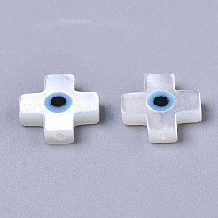 Natural White Shell Mother of Pearl Shell Beads&nbsp;SSHEL-N034-55