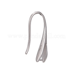 Anti-Tarnish Rhodium Plated 925 Sterling Silver Earring Hooks&nbsp;STER-K168-116P