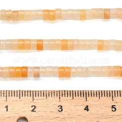 Natural Yellow Aventurine Beads Strands&nbsp;G-Z110-A10-2x4mm-02