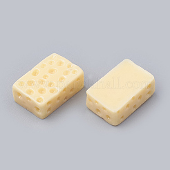 樹脂カボション  チーズ  模造食品  淡いチソウ  16x10x6mm&nbsp;CRES-N016-10